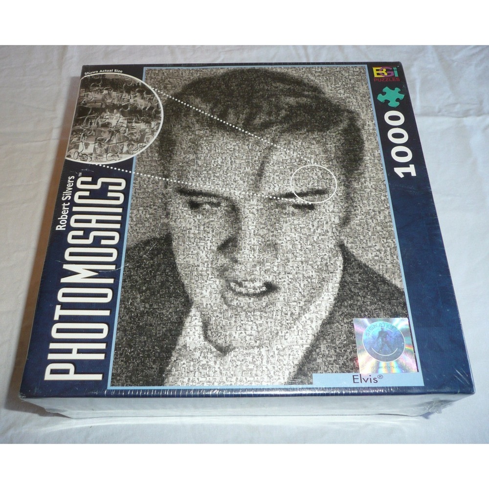 Elvis Presley Jigsaw Puzzle Robert Silvers Photomosaics 1000 Pieces Sealed